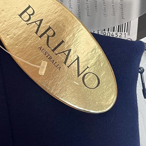 New Bariano Moonstone Convertible Strapless Crepe Mermaid Gown Navy Size XL - Picture 8 of 9